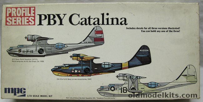 MPC 1/72 Consolidated PBY-5A / OA-10 Catalina - VP-11 Patrol Wing One A.A.S. San Diego (1938) / OA-10 US Navy SAR 1947 / PBS 63 'Cowboys from Blitzville'- Profile Series, 2-2002-200 plastic model kit